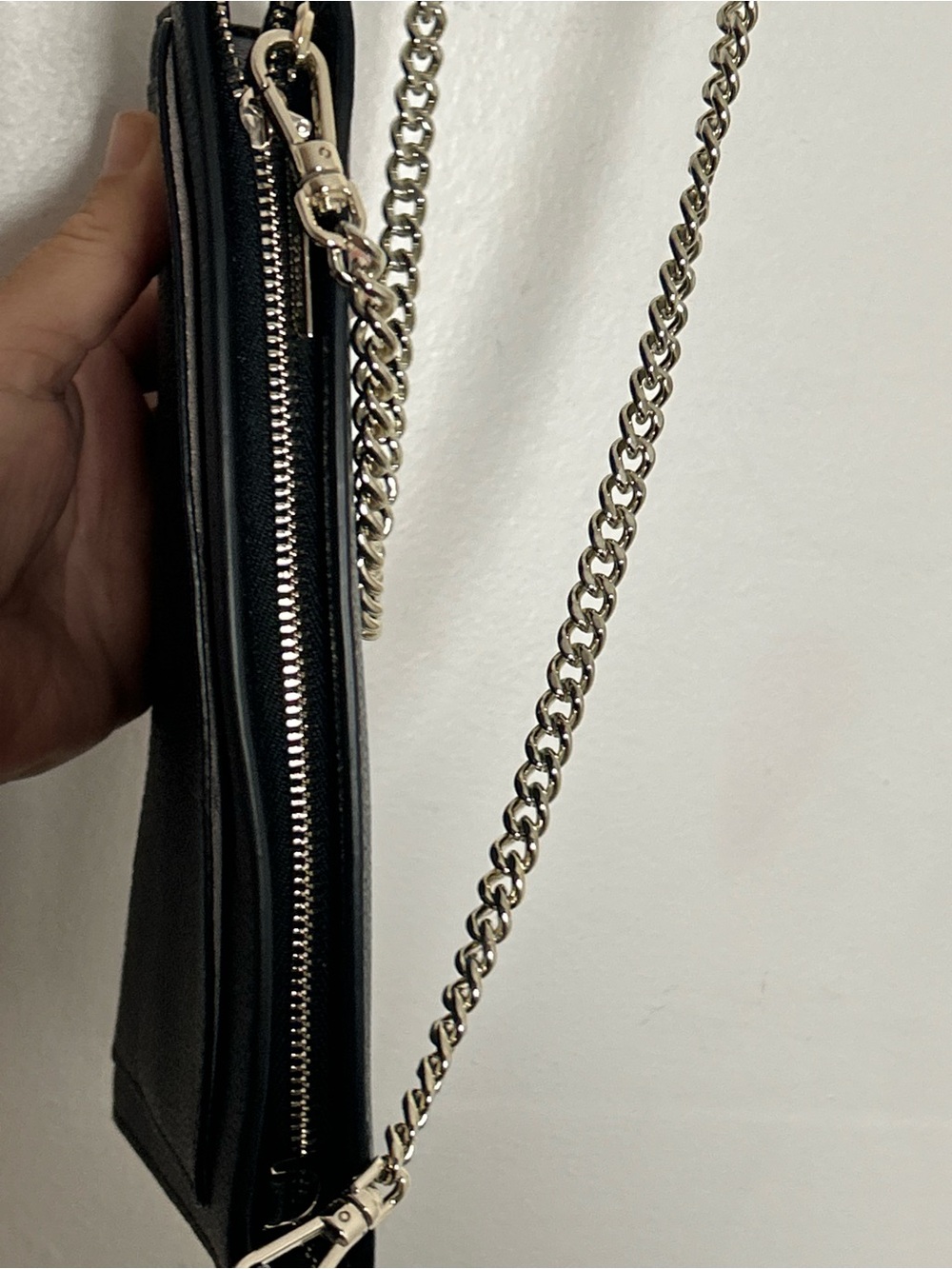 Kate Spade New York Black Pebbled Leather Chain Crossbody Bag - Picture 12 of 12